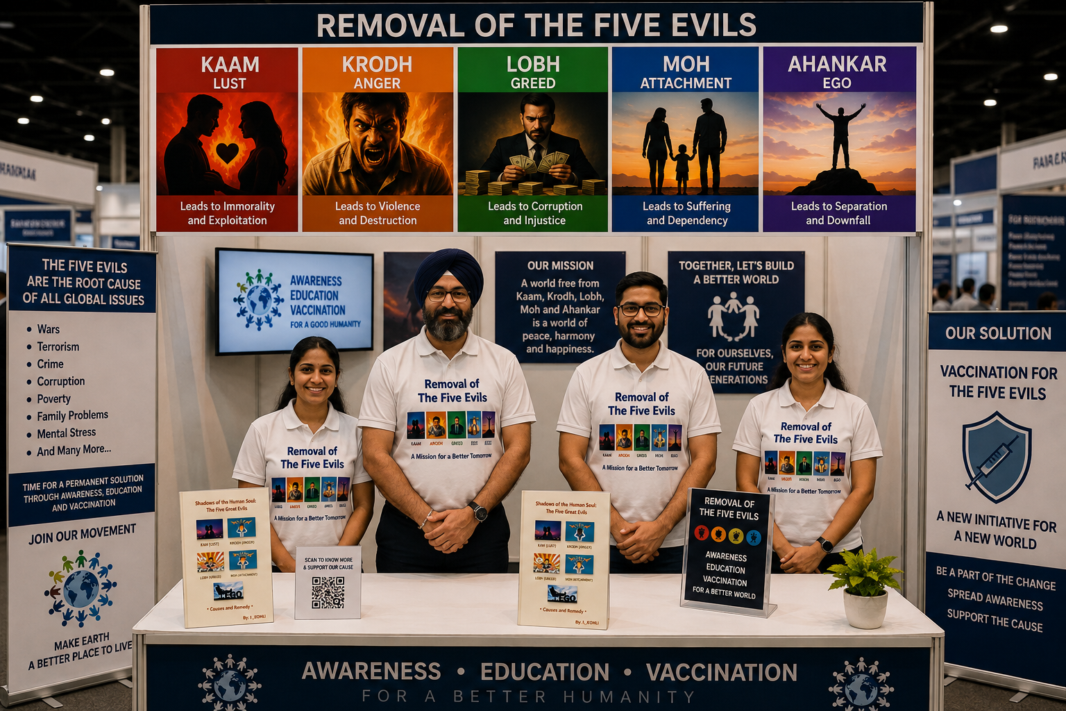 Distributing Books for free to spread awareness of this mission!