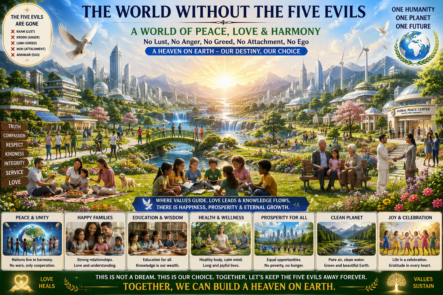 World without five evils